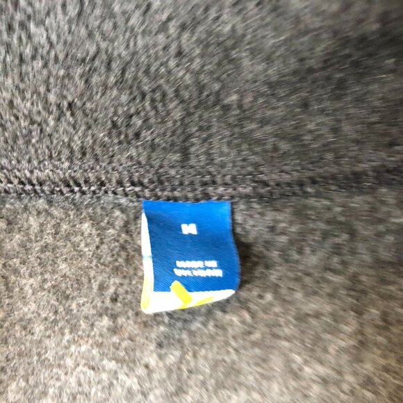 Old Navy Men's Fleece Zip Up Vest Jacket Medium Black Mock Neck Warm Sleeveless - Picture 3 of 9